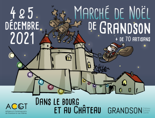Affiche du marché de Noël de Grandson