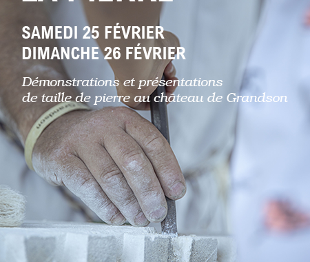 Taille de pierre au château de Grandson