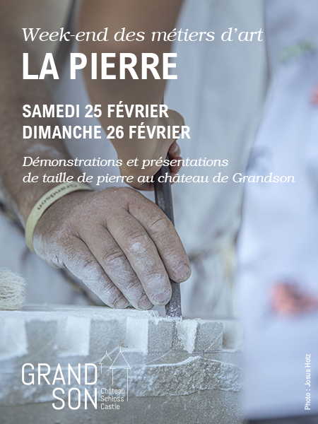 Taille de pierre au château de Grandson